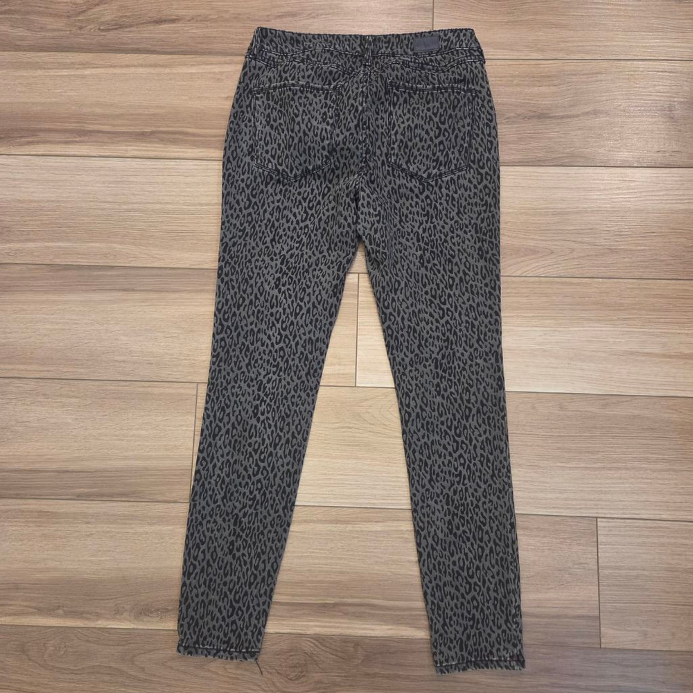 The Limited gray black leopard print skinny jeans size 6 - Picture 2 of 7